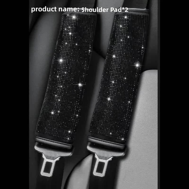 2-Pieces: Luxury Leather Seat Belt Protectors DailySale