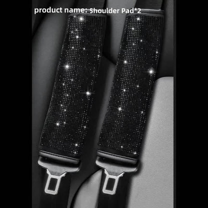 2-Pieces: Luxury Leather Seat Belt Protectors DailySale