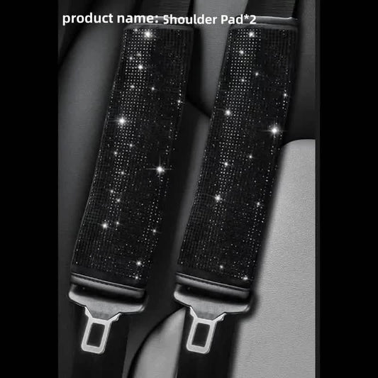 2-Pieces: Luxury Leather Seat Belt Protectors DailySale