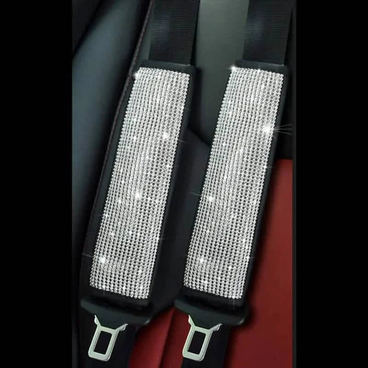 2-Pieces: Luxury Leather Seat Belt Protectors DailySale
