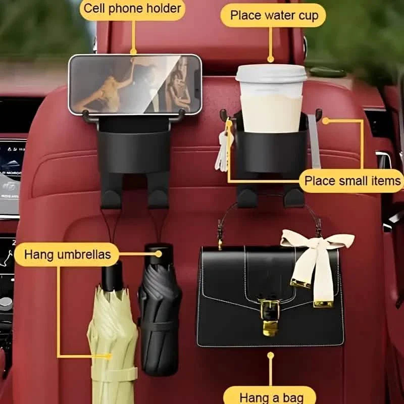 2-Pieces: Multifunctional Car Seat Back Hooks DailySale
