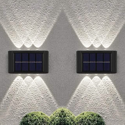2-Pieces: Outdoor Wall Light Solar Waterproof LED Light DailySale