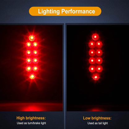 2-Pieces: Oval LED Brake Light 10 LED Lamp Stop Turn Tail Light DailySale