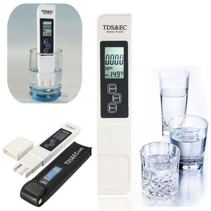 2-Pieces: PH Meter TDS EC LCD Water Purity PPM Filter Hydroponic Pool Tester Tool DailySale