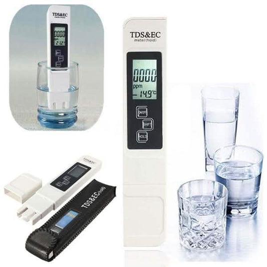 2-Pieces: PH Meter TDS EC LCD Water Purity PPM Filter Hydroponic Pool Tester Tool DailySale