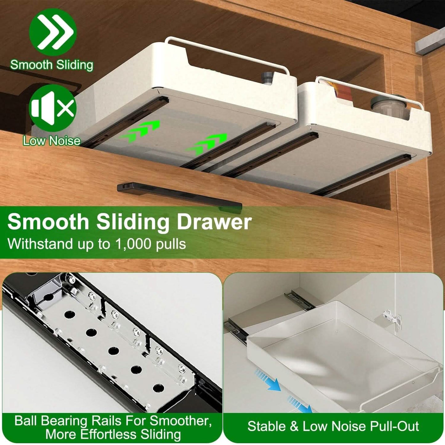2-Pieces: Pull Out Cabinet Organizers DailySale