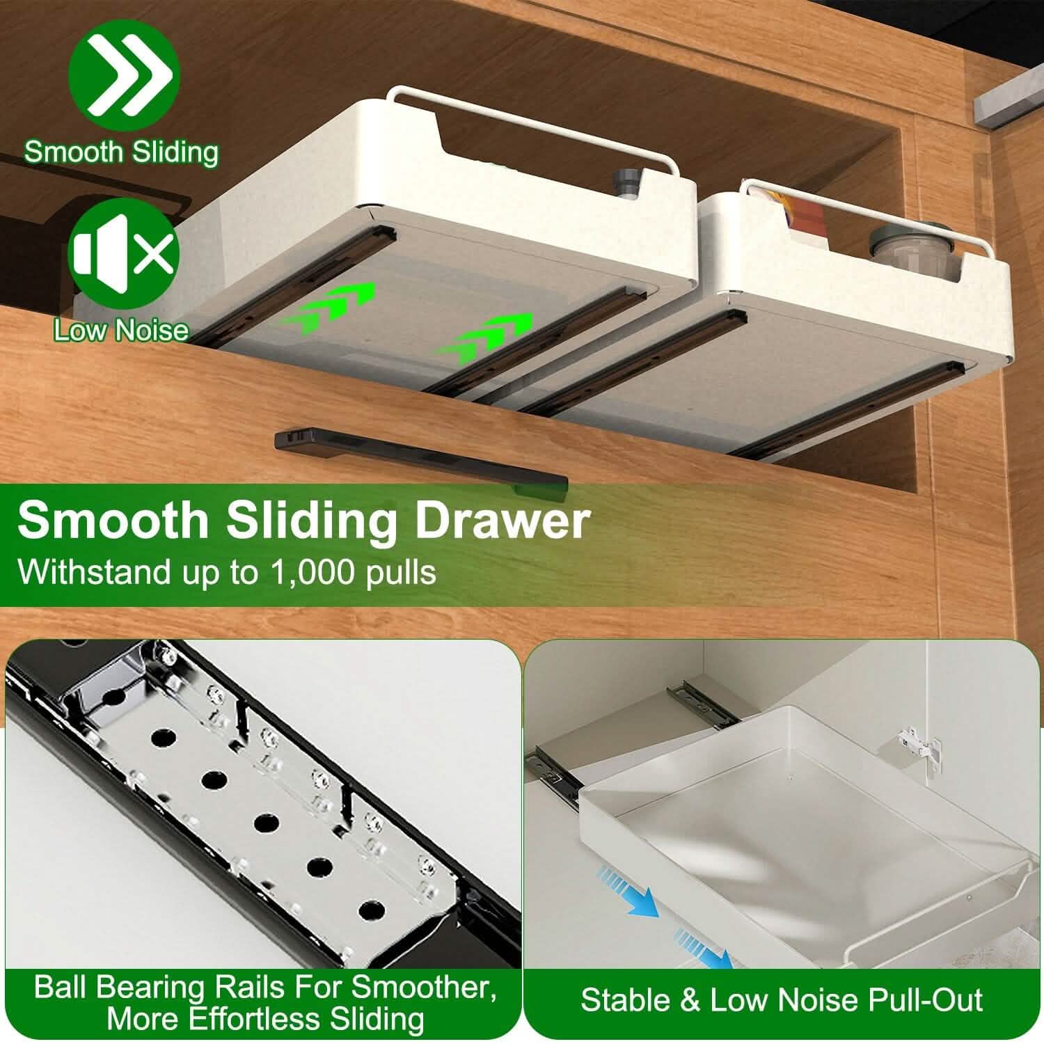 2-Pieces: Pull Out Cabinet Organizers DailySale