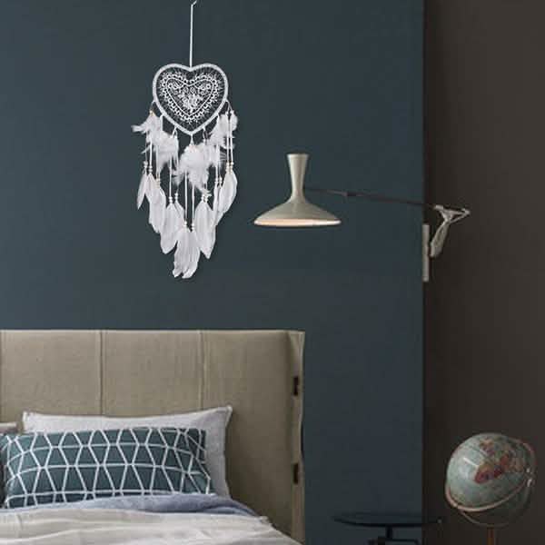 2-Pieces: Romantic LED Dream Catcher with Feather Dreamcatcher Night Light DailySale