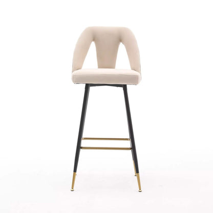 2-Pieces Set: Contemporary Upholstered Barstool DailySale