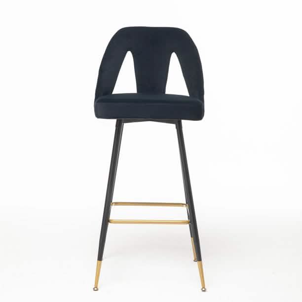 2-Pieces Set: Contemporary Upholstered Barstool DailySale