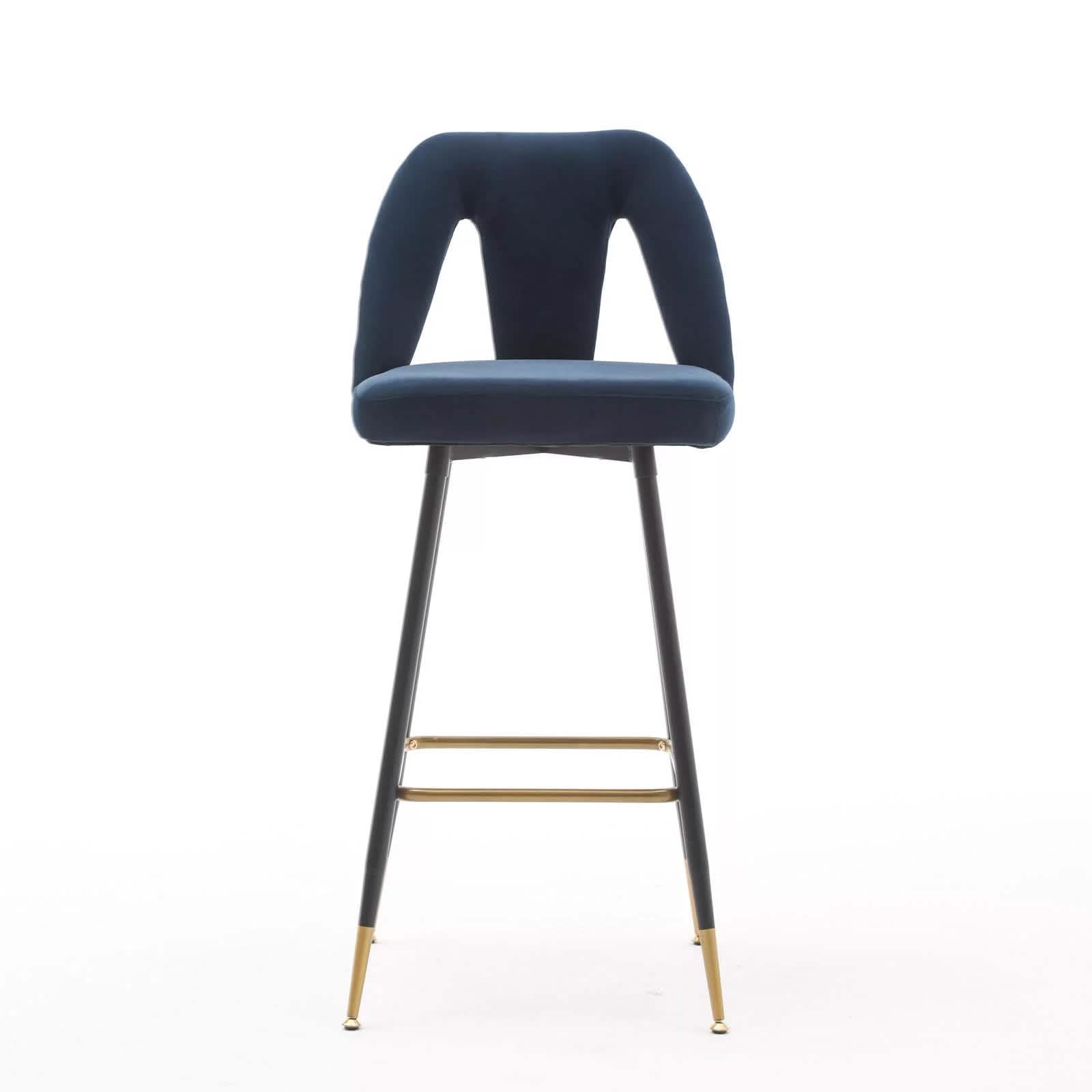 2-Pieces Set: Contemporary Upholstered Barstool DailySale