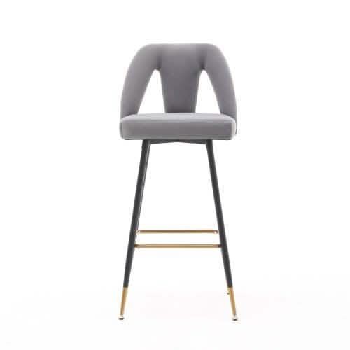 2-Pieces Set: Contemporary Upholstered Barstool DailySale