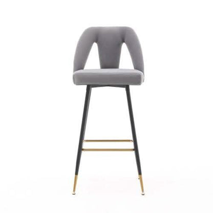 2-Pieces Set: Contemporary Upholstered Barstool DailySale