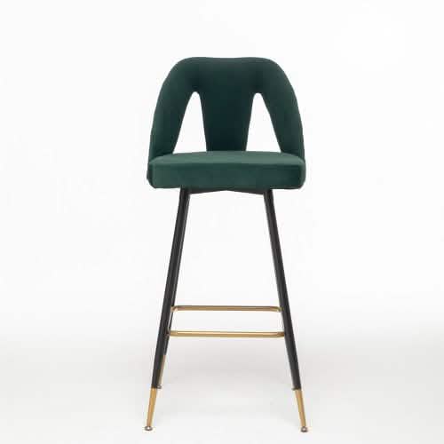 2-Pieces Set: Contemporary Upholstered Barstool DailySale