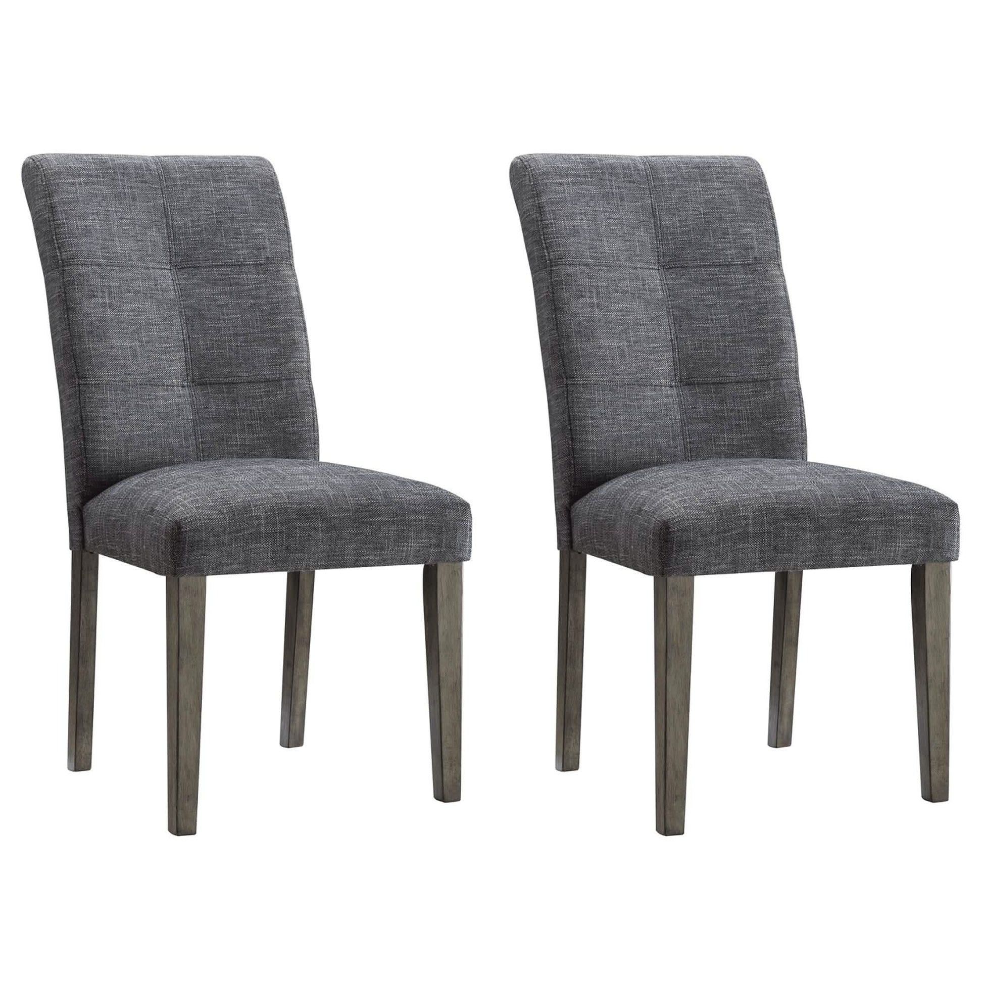 2-Pieces Set: Dining Room Chairs with Solid Wood Legs DailySale