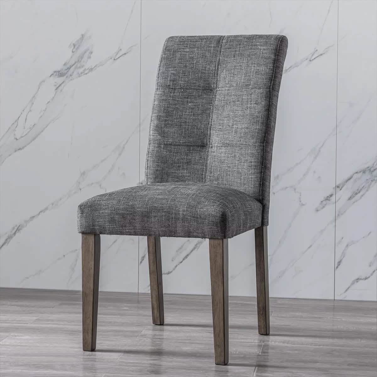 2-Pieces Set: Dining Room Chairs with Solid Wood Legs DailySale