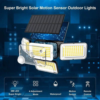 2-Pieces Set: Super Bright Solar Motion Sensor Outdoor Light DailySale
