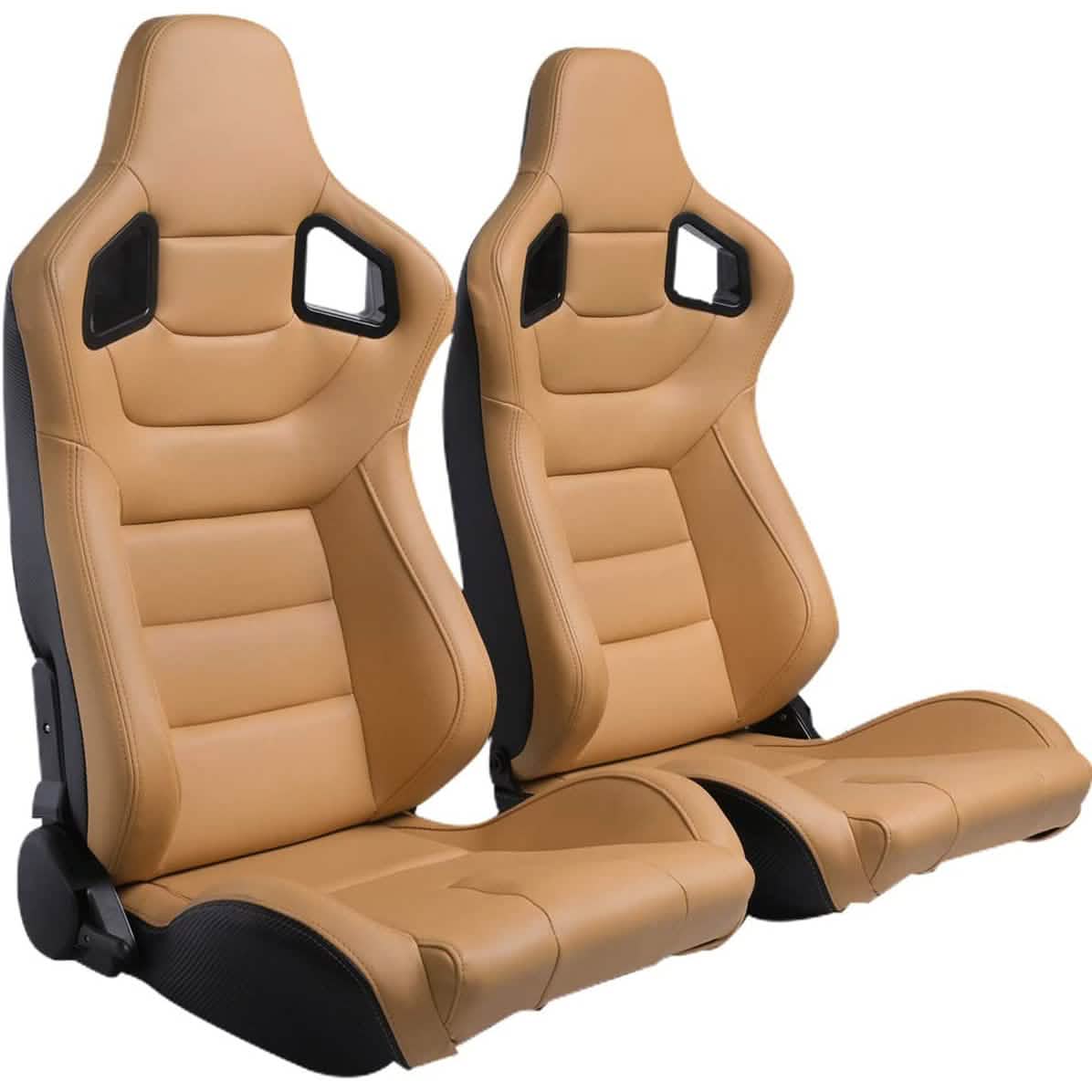 2-Pieces Set: Universal PVC Leather Bucket Seats DailySale