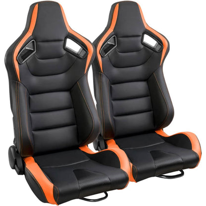2-Pieces Set: Universal PVC Leather Bucket Seats DailySale