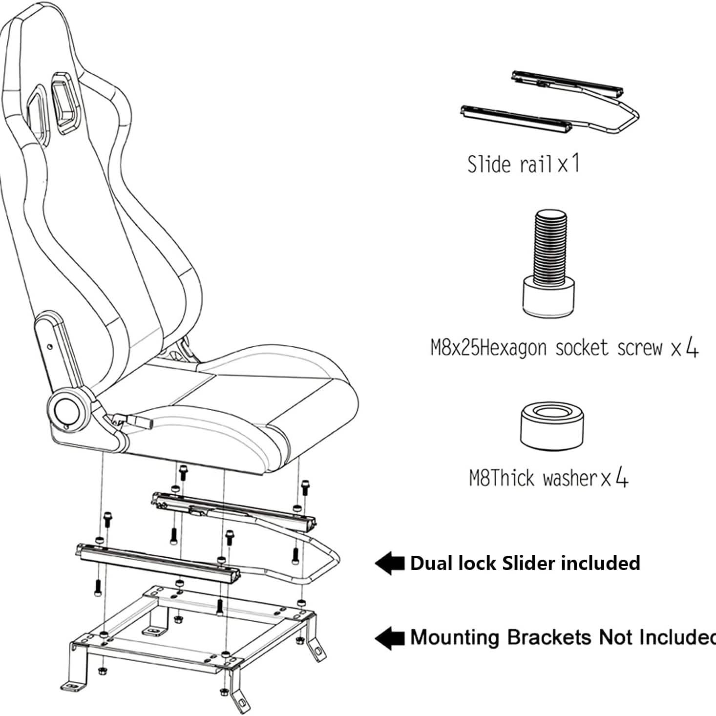 2-Pieces Set: Universal PVC Leather Bucket Seats DailySale