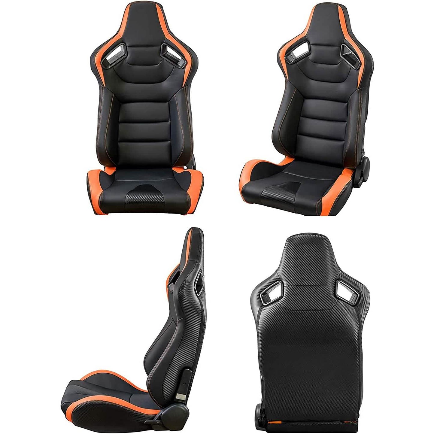 2-Pieces Set: Universal PVC Leather Bucket Seats DailySale