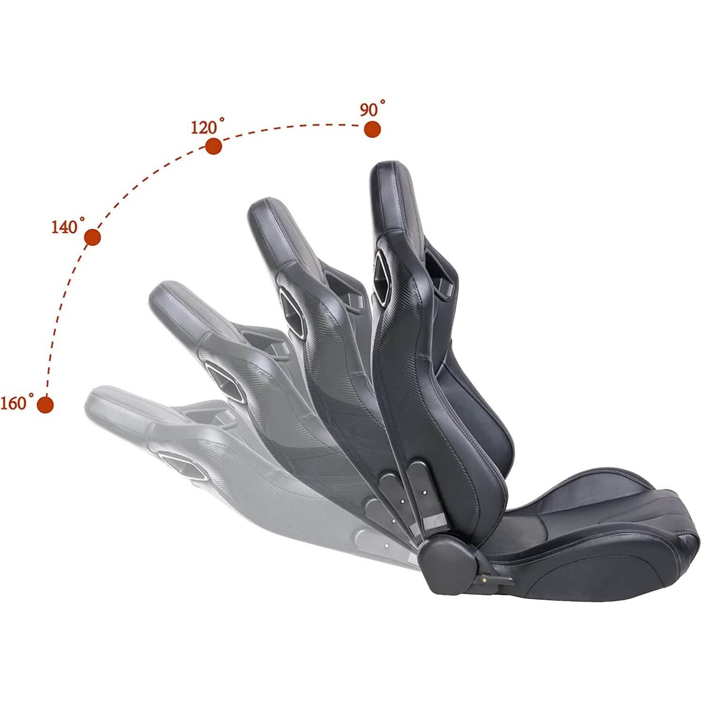 2-Pieces Set: Universal PVC Leather Bucket Seats DailySale