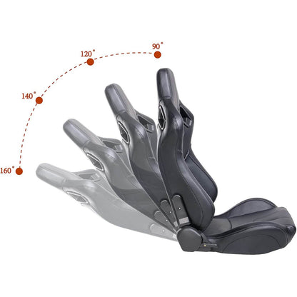 2-Pieces Set: Universal PVC Leather Bucket Seats DailySale