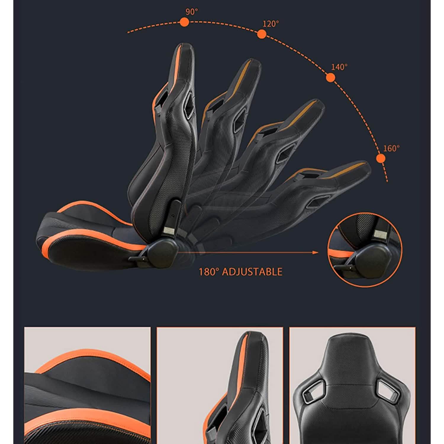 2-Pieces Set: Universal PVC Leather Bucket Seats DailySale