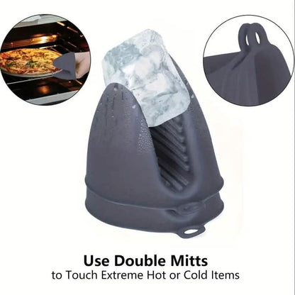 2-Pieces: Silicone Oven Mitts and Pot Holders Set DailySale