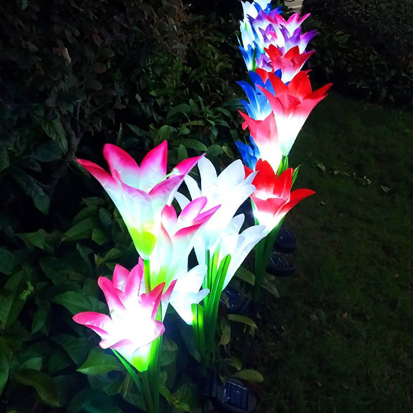 2-Pieces: Solar Garden Lights Outdoor DailySale