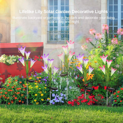 2-Pieces: Solar Garden Lights Outdoor DailySale