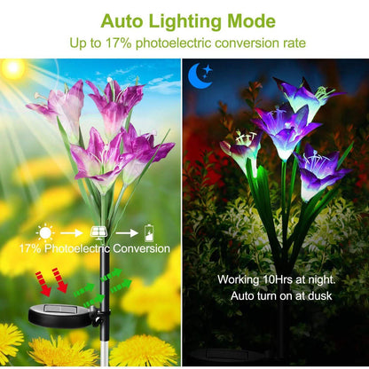 2-Pieces: Solar Garden Lights Outdoor DailySale