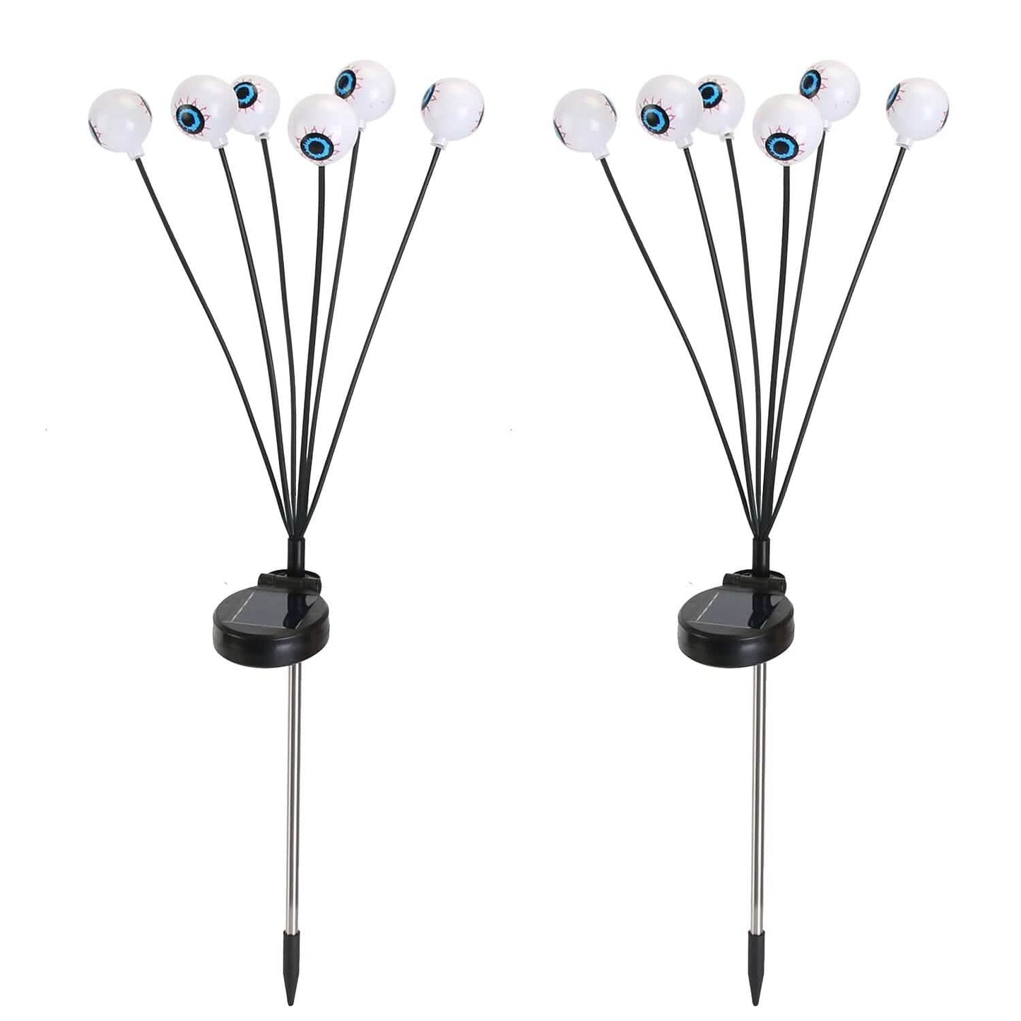 2-Pieces: Solar Scary Eyeball Lights Halloween Decoration Swaying Light DailySale