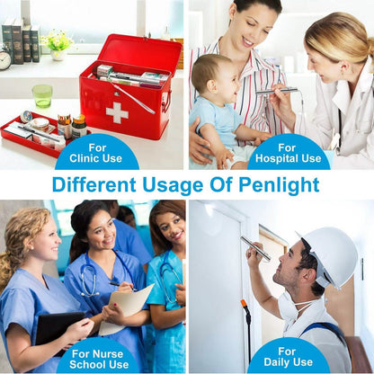 2-Pieces: Stainless Steel Flashlight Repair Water Resistant for Medical Students DailySale