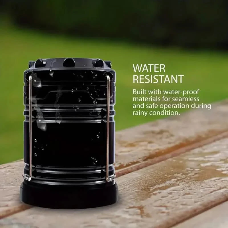 2-Pieces: Super Bright LED Camping Lantern - Portable and Collapsible Emergency Flashlight with Battery Power DailySale