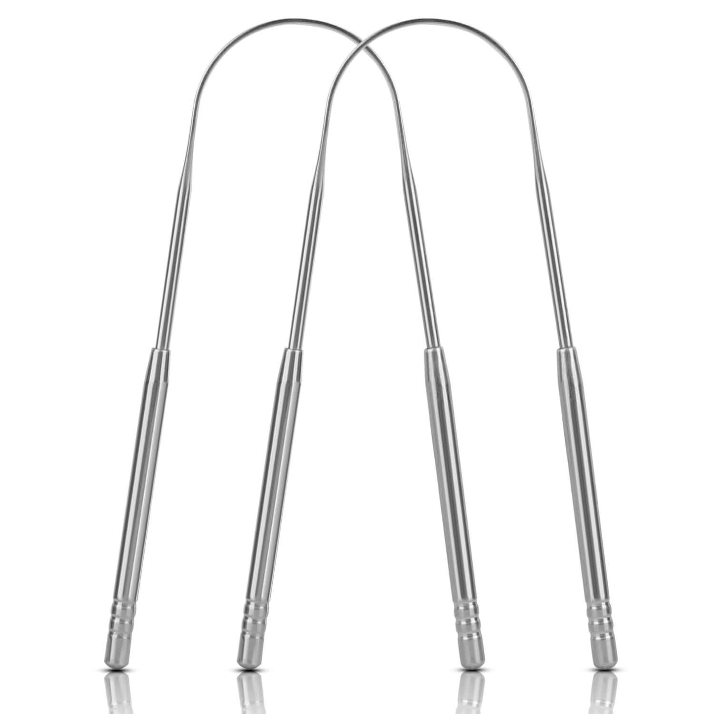 2-Pieces: Tongue Scraper Cleaner Stainless Steel DailySale