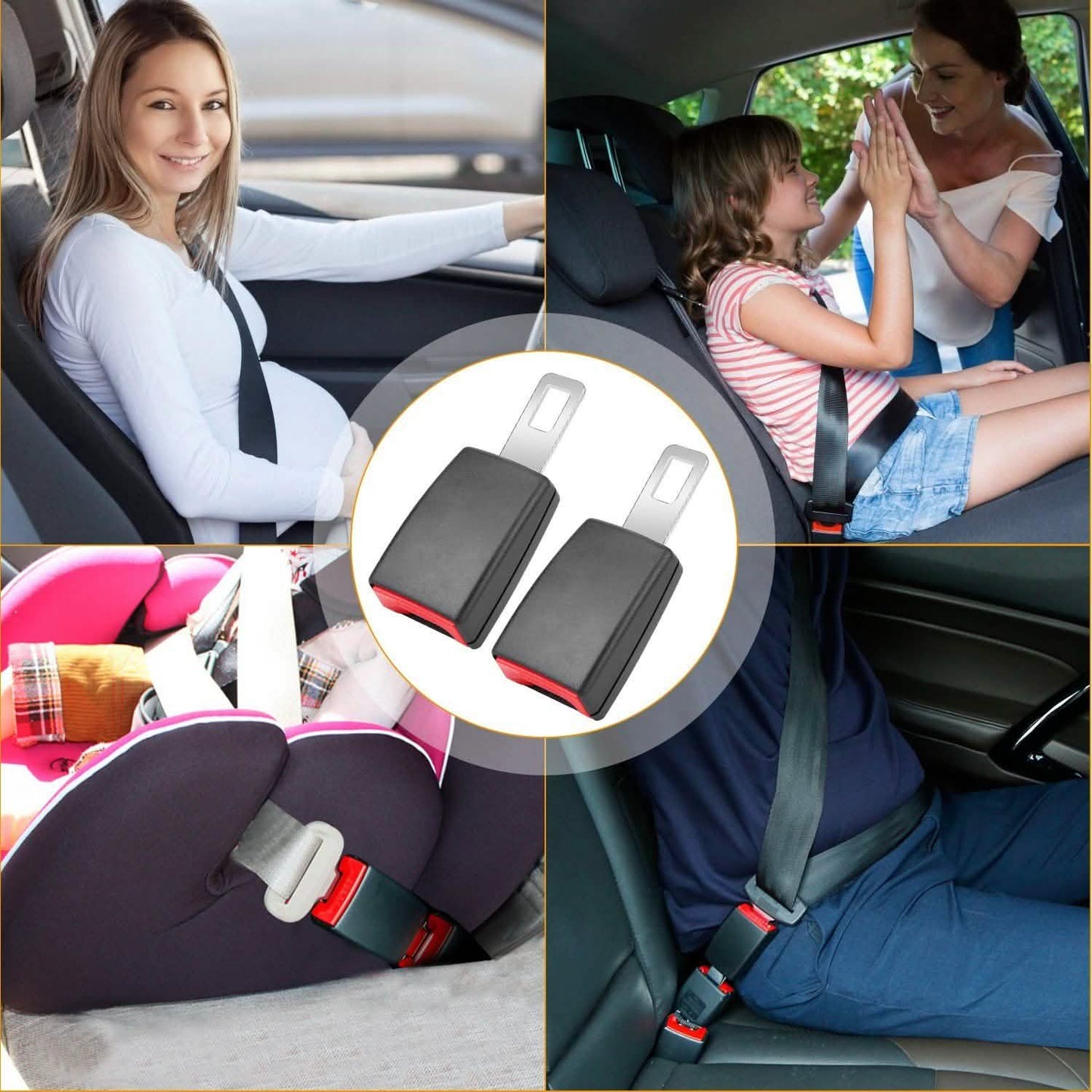 2-Pieces: Universal Car Extension Socket Buckles DailySale