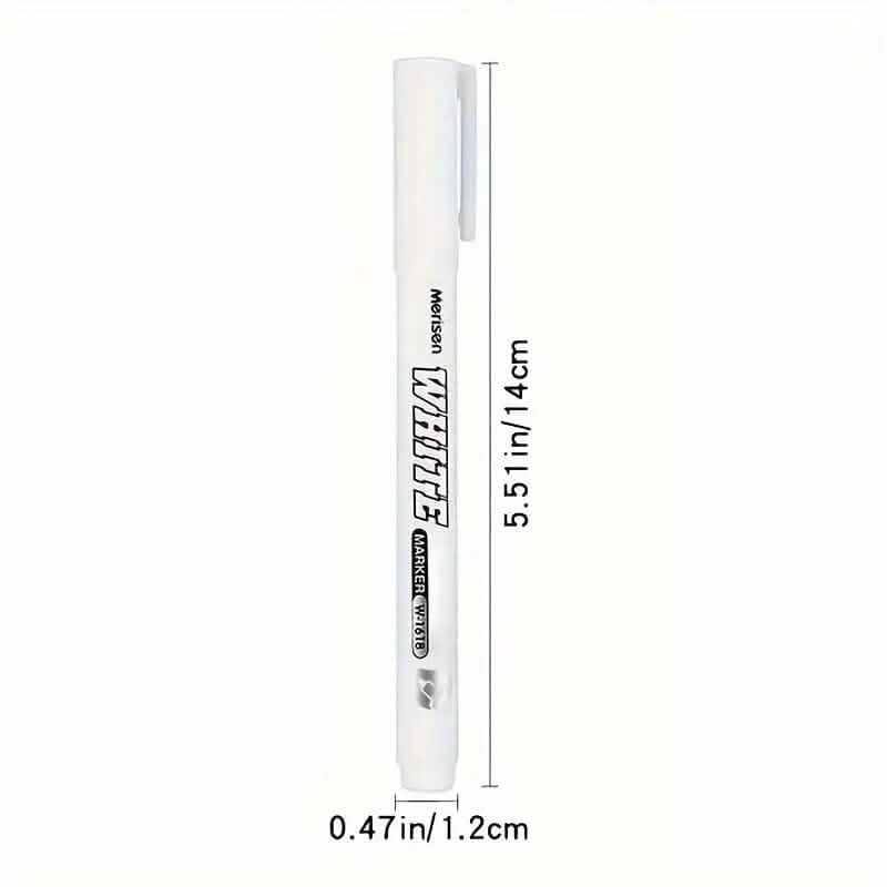 2-Pieces: White Marker Pen Alcohol Paint Oily Waterproof Tire Painting Graffiti Pens DailySale