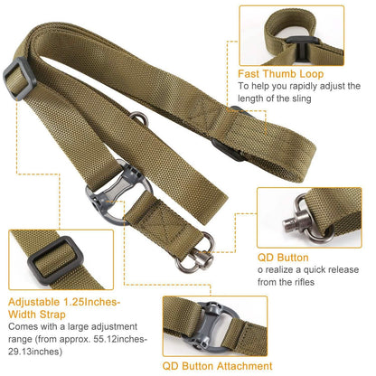 2-Point Adjustable Rifle Gun Sling DailySale