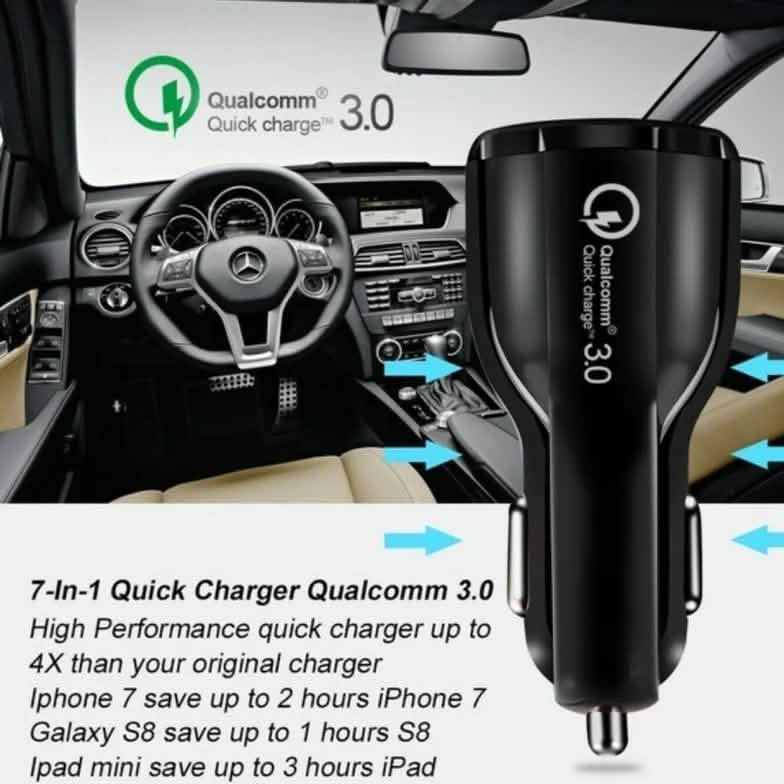 2-Port USB Fast Car Charger Adapter DailySale