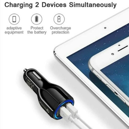 2-Port USB Fast Car Charger Adapter DailySale