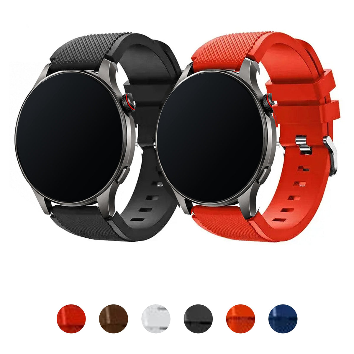 Amazfit Balance, GTR, GTS & Bip Silicone Sport Band with Wide Keeper BandsCo Straps