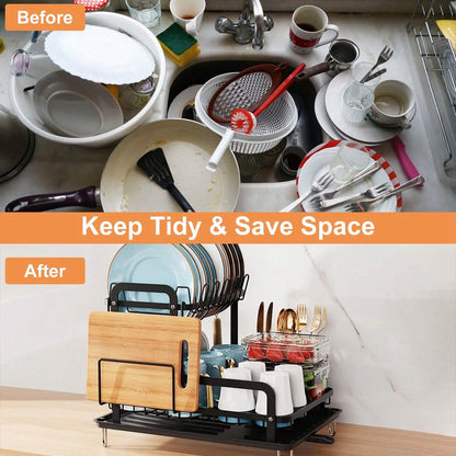 2-Tier Dish Drying Rack DailySale
