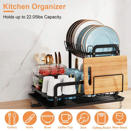 2-Tier Dish Drying Rack DailySale