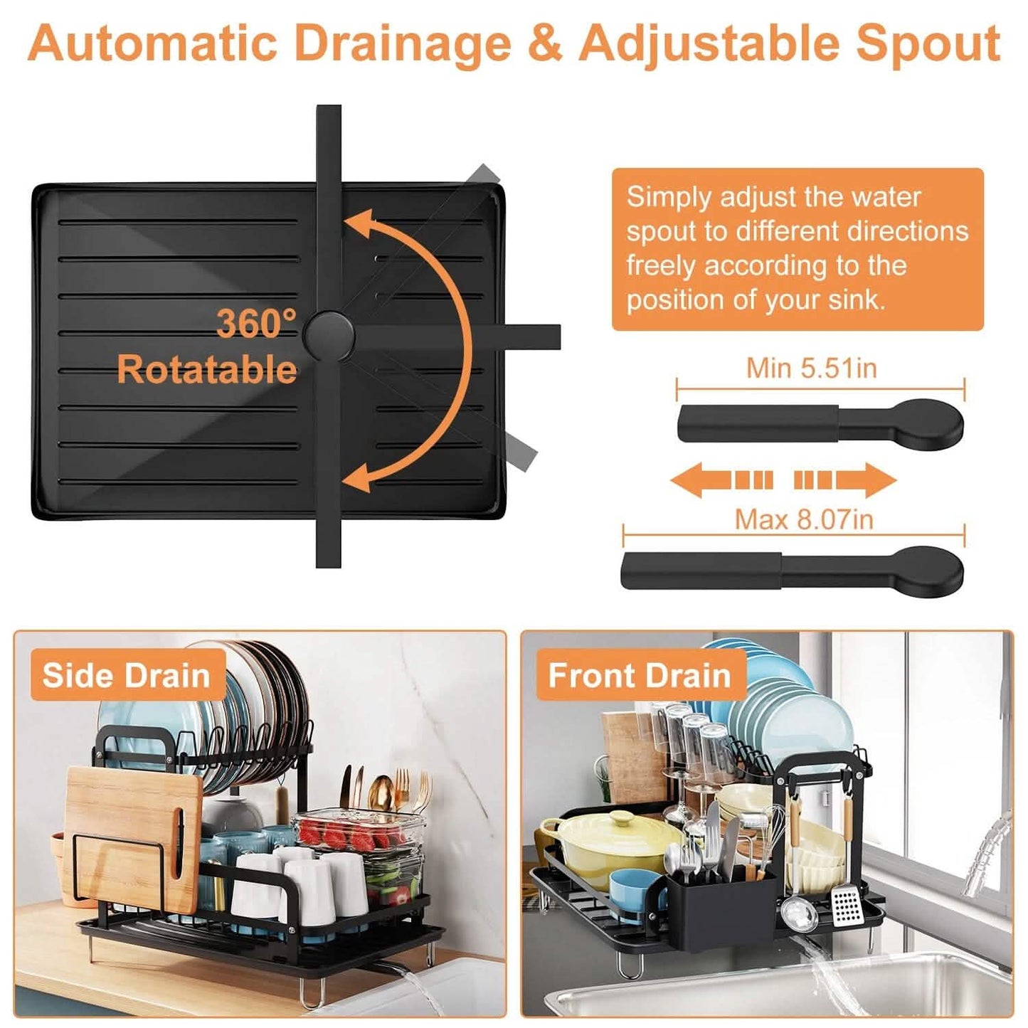 2-Tier Dish Drying Rack DailySale