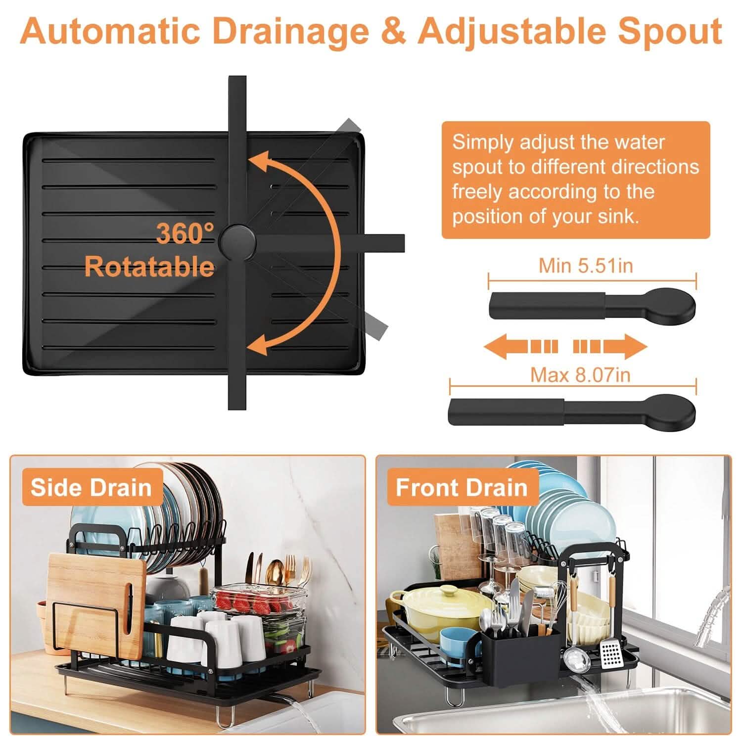 2-Tier Dish Drying Rack DailySale