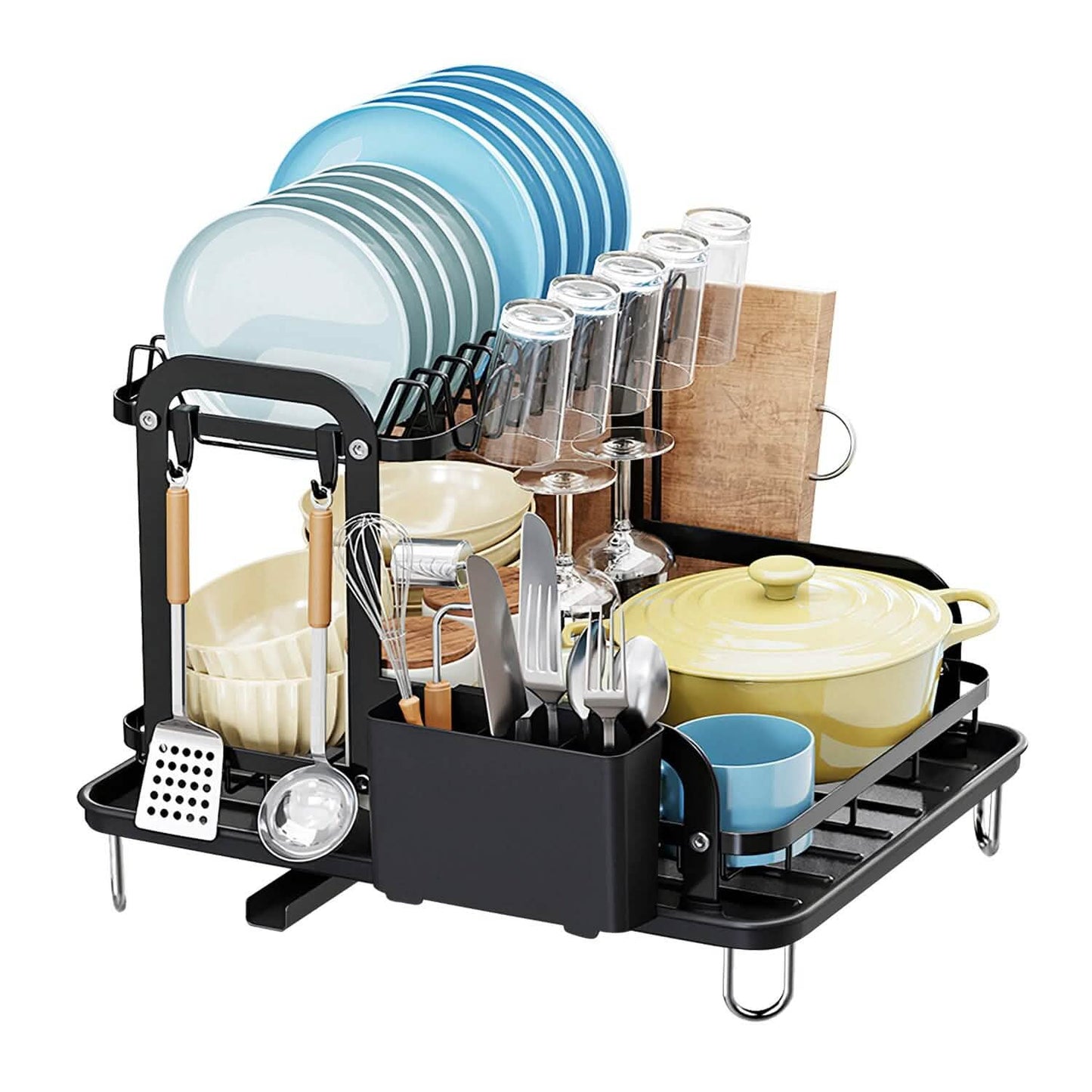 2-Tier Dish Drying Rack DailySale