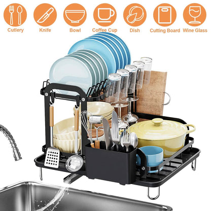 2-Tier Dish Drying Rack DailySale