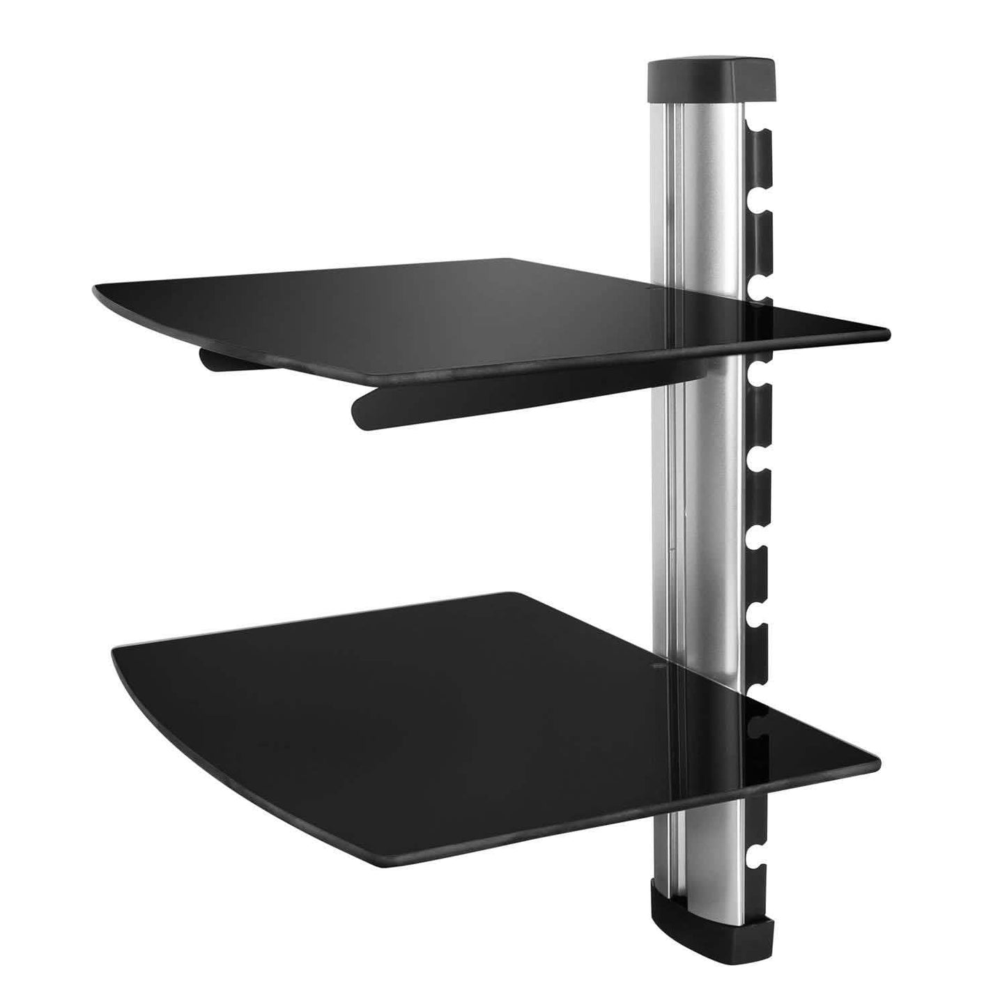 2 Tier Dual Glass Shelf Wall Mount DailySale