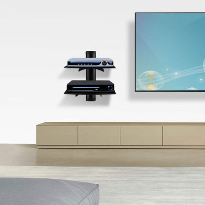 2 Tier Dual Glass Shelf Wall Mount DailySale